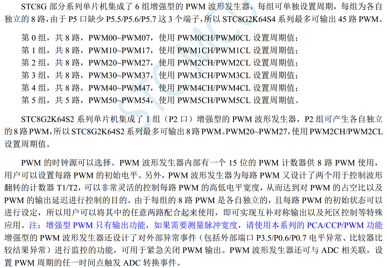 步进电机专用控制MCU，45路15位PWM, 6组不同频率，STC8G2K64S4-1.png