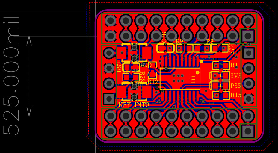 STC15W408AS-35I-TSSOP20系统板PCB
