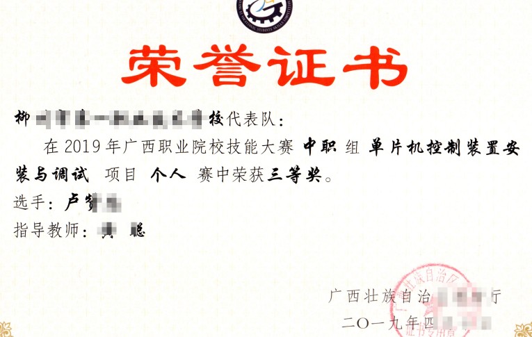获奖成绩