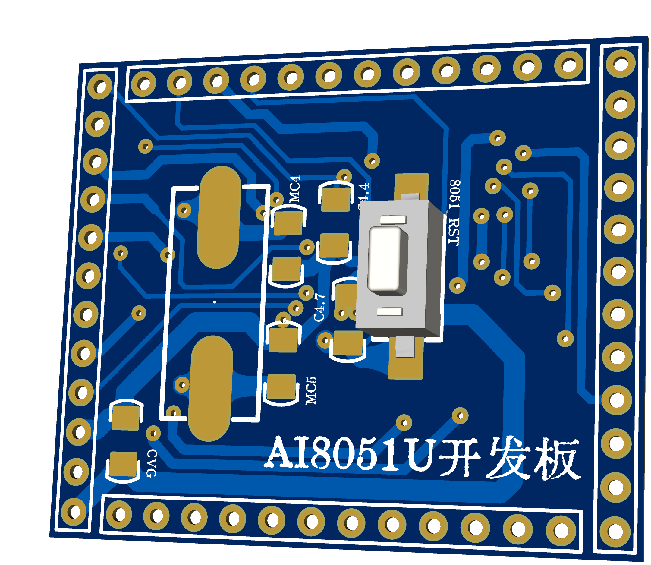 3D_核心板 AI8051U PCB图_2025-11-26.png