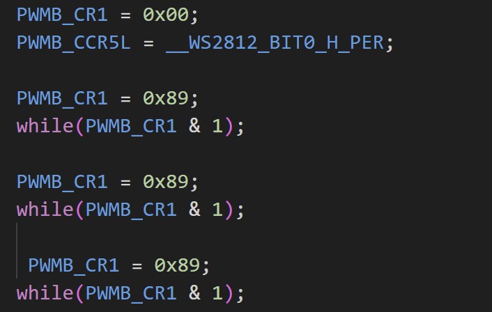 验证PWM输出代码